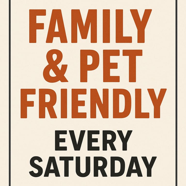 Families & Pets Day (Every Saturday)